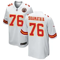 Kingsley Suamataia Men's Nike White Kansas City Chiefs Custom Game Jersey