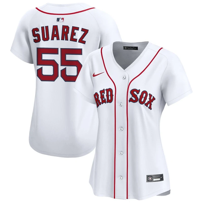 Ranger Suarez Women's Nike  White Boston Red Sox Home Limited Custom Jersey