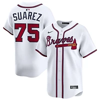 Robert Suarez Men's Nike White Atlanta Braves Home Limited Custom Jersey
