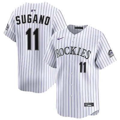 Tomoyuki Sugano Men's Nike White Colorado Rockies Home Limited Custom Jersey