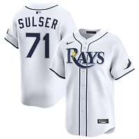 Cole Sulser Men's Nike White Tampa Bay Rays Home Limited Custom Jersey