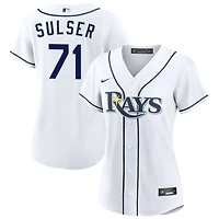 Cole Sulser Women's Nike  White Tampa Bay Rays Home Custom Replica 2.0 Jersey