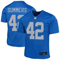 Ty Summers Youth Nike Blue Detroit Lions Alternate Custom Game Jersey