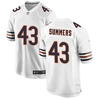 Ty Summers Men's Nike White Chicago Bears Custom Game Jersey