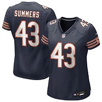 Ty Summers Women's Nike Navy Chicago Bears Custom Game Jersey