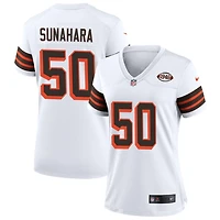 Rex Sunahara Women's Nike White Cleveland Browns 1946 Collection Alternate Custom Jersey