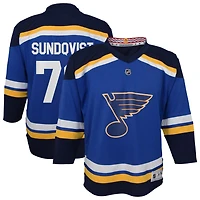 Oskar Sundqvist Youth  Blue St. Louis Blues Home Replica Custom Jersey