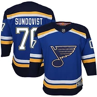 Oskar Sundqvist Youth Blue St. Louis Blues Home Premier Custom Jersey