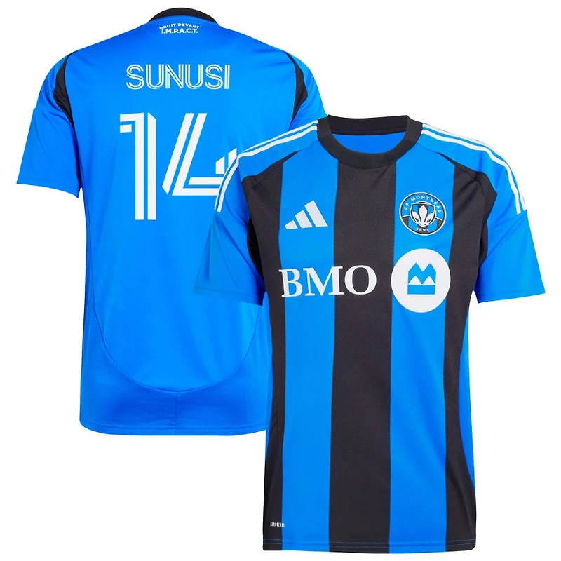Sunusi Ibrahim Sunusi Men's adidas Blue CF Montreal 2025 Montréal Original Replica Custom Jersey