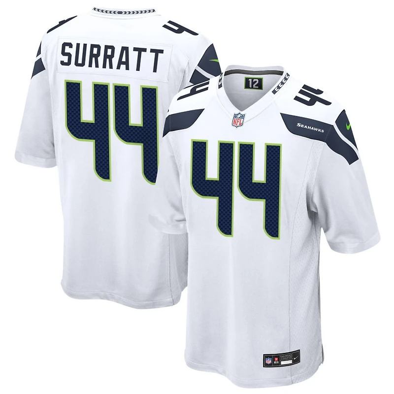 Chazz Surratt Men's Nike  White Seattle Seahawks Custom Game Jersey