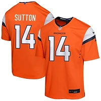 Courtland Sutton Youth Nike  Orange Denver Broncos Mile High Collection Custom Game Jersey