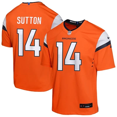 Courtland Sutton Youth Nike  Orange Denver Broncos Mile High Collection Custom Game Jersey