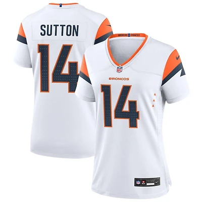 Courtland Sutton Women's Nike White Denver Broncos Mile High Collection Custom Game Jersey