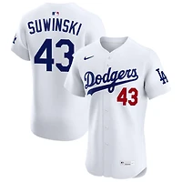 Jack Suwinski Men's Nike White Los Angeles Dodgers Home Elite Custom Jersey