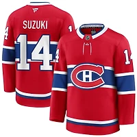 Nick Suzuki Men's Fanatics Red Montreal Canadiens Home Premium Custom Jersey