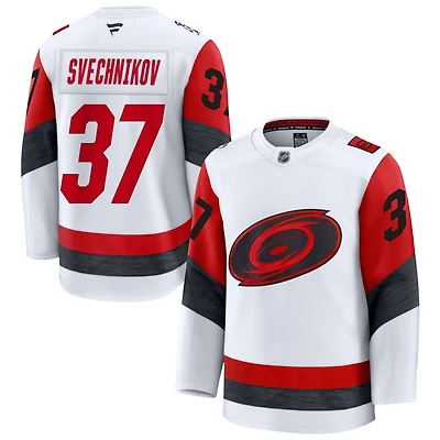 Andrei Svechnikov Men's Fanatics White Carolina Hurricanes Away Premium Custom Jersey