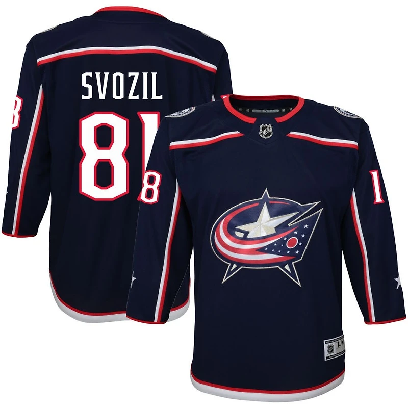 Stanislav Svozil Youth Navy Columbus Blue Jackets Home Premier Custom Jersey