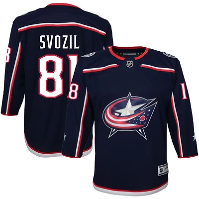 Stanislav Svozil Youth Navy Columbus Blue Jackets Home Premier Custom Jersey