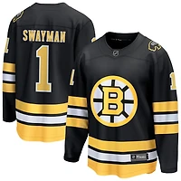 Jeremy Swayman Men's Fanatics  Black Boston Bruins Home Breakaway Custom Jersey