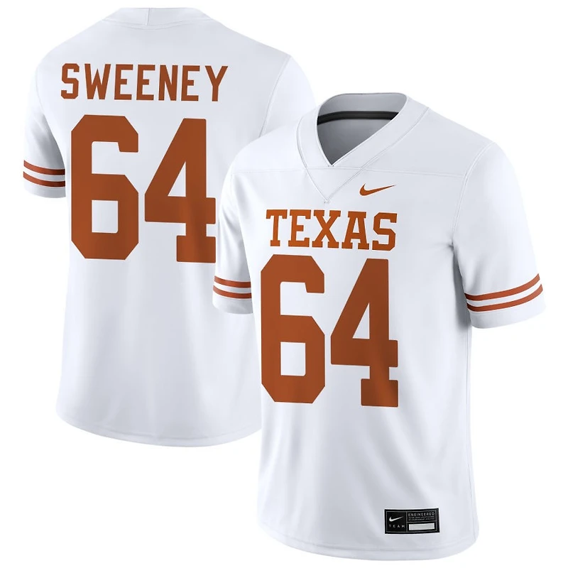 Robert Sweeney Men's Nike White Texas Longhorns NIL Pick-A-Player Game Jersey