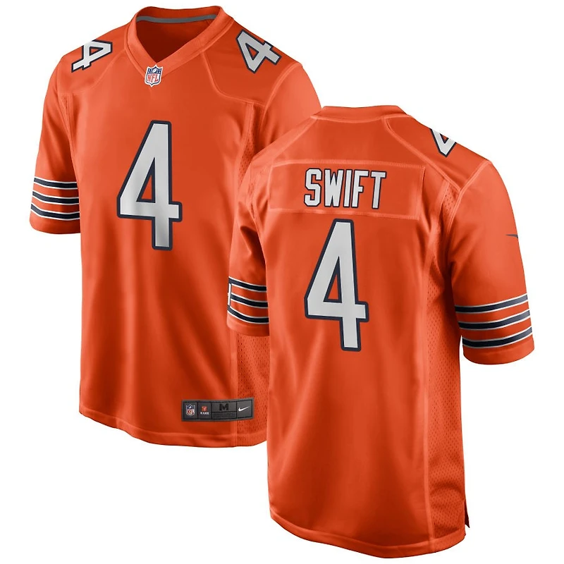 D'Andre Swift Men's Nike Orange Chicago Bears Alternate Custom Game Jersey