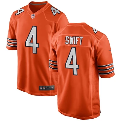 D'Andre Swift Men's Nike Orange Chicago Bears Alternate Custom Game Jersey