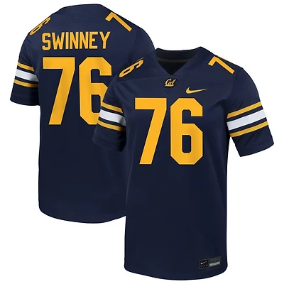 Bastian Swinney Men's Nike Navy Cal Bears NIL Pick-A-Player Football Game Jersey