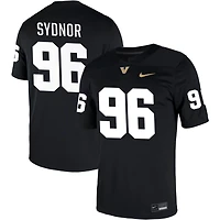 Khordae Sydnor Men's Nike Black Vanderbilt Commodores NIL Pick-A-Player Game Jersey