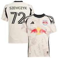 Tobias Szewczyk Youth adidas  Tan New York Red Bulls 2025 Stone Kit Replica Custom Jersey