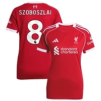 Dominik Szoboszlai Women's adidas  Red Liverpool 2025/26 Home Custom Replica Jersey
