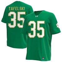 Jake Tafelski Men's Under Armour Kelly Green Notre Dame Fighting Irish Alternate NIL Pick-A-Player Replica Football Jersey