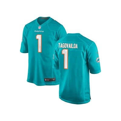 Tua Tagovailoa Youth Nike Aqua Miami Dolphins 2018 Custom Game Jersey