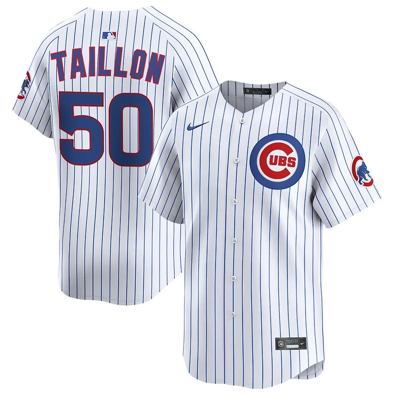 Jameson Taillon Men's Nike White Chicago Cubs Home Limited Custom Jersey