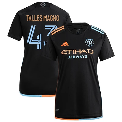 Talles Talles Magno Men's adidas  Black New York City FC 2024 24/7 Kit Replica Custom Jersey