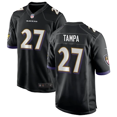 T.J. Tampa Men's Nike Black Baltimore Ravens Alternate Custom Game Jersey