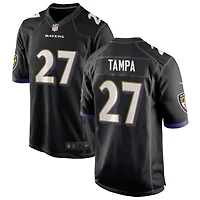 T.J. Tampa Men's Nike Black Baltimore Ravens Alternate Custom Game Jersey
