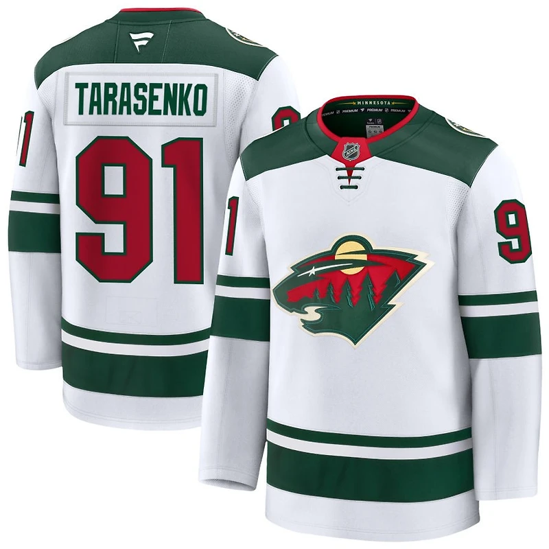 Vladimir Tarasenko Men's Fanatics White Minnesota Wild Away Premium Custom Jersey
