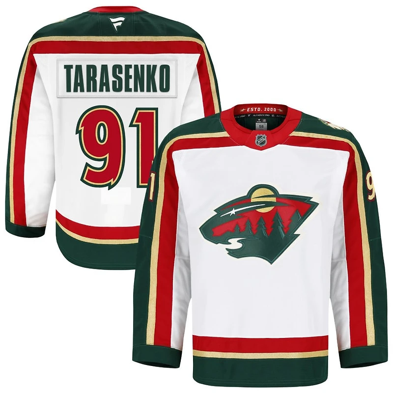 Vladimir Tarasenko Men's Fanatics  White Minnesota Wild 25th Anniversary Authentic Pro Custom Jersey
