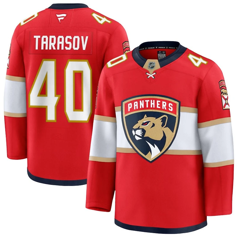 Daniil Tarasov Men's Fanatics Red Florida Panthers Home Premium Custom Jersey