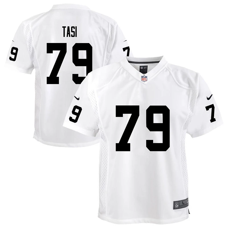Laki Tasi Youth Nike White Las Vegas Raiders Team Custom Game Jersey