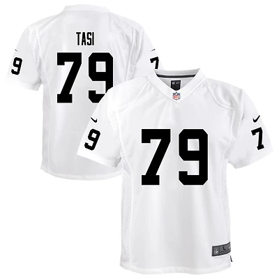 Laki Tasi Youth Nike White Las Vegas Raiders Team Custom Game Jersey