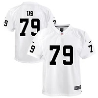 Laki Tasi Youth Nike White Las Vegas Raiders Team Custom Game Jersey