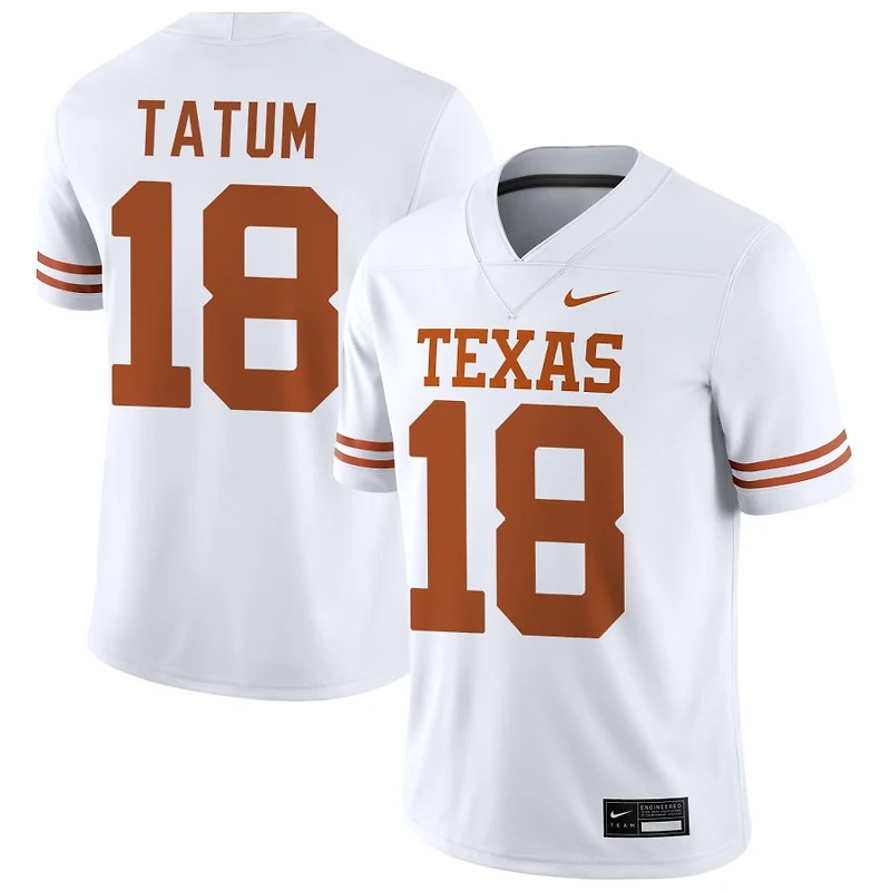 Joe Tatum Men's Nike White Texas Longhorns NIL Pick-A-Player Game Jersey