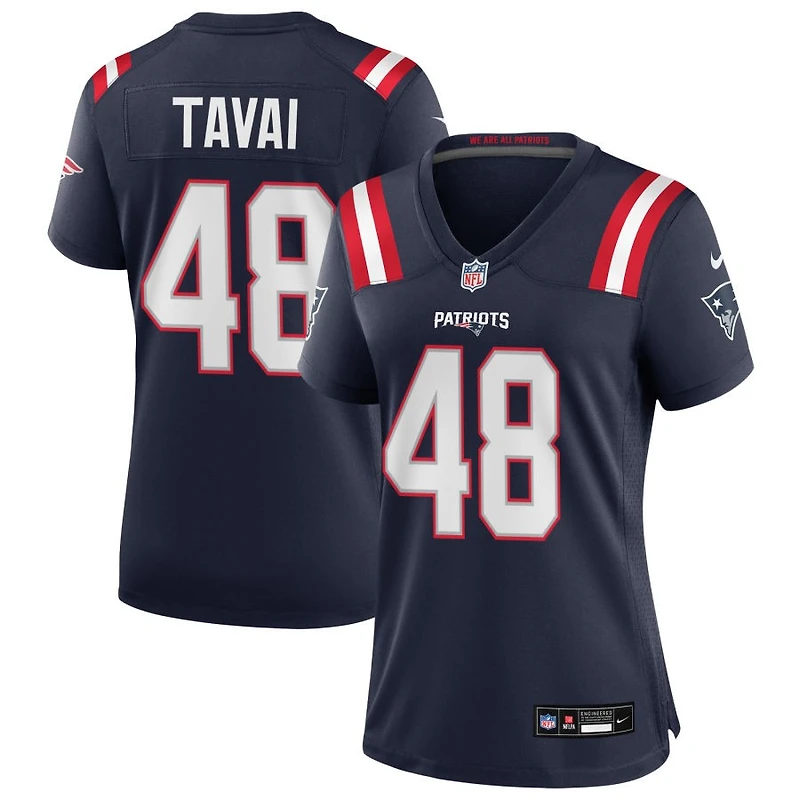 Jahlani Tavai Women's Nike Navy New England Patriots Custom Game Jersey