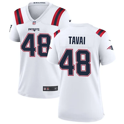 Jahlani Tavai Women's Nike New England Patriots White Custom Game Jersey