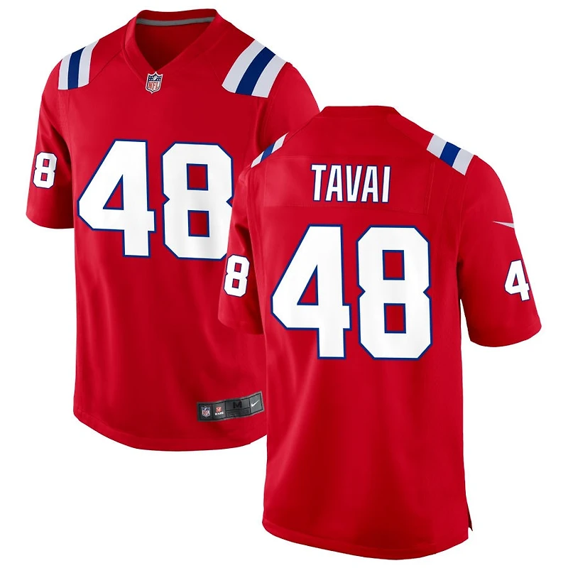 Jahlani Tavai Men's Nike Red New England Patriots Alternate Custom Jersey