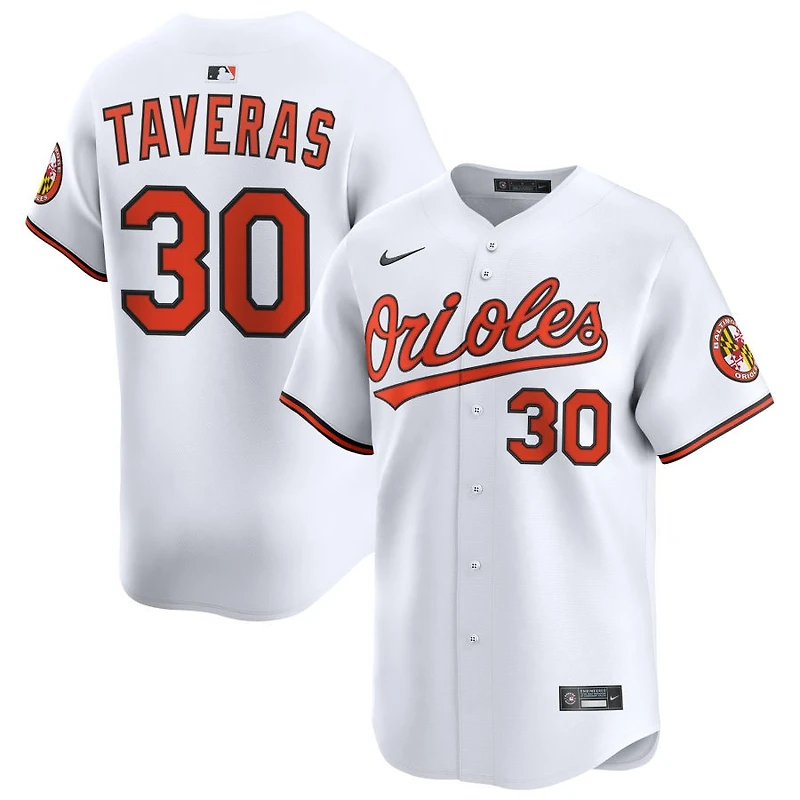 Leody Taveras Men's Nike White Baltimore Orioles Home Limited Custom Jersey