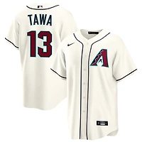 Tim Tawa Men's Nike  Cream Arizona Diamondbacks Home Custom Replica Jersey