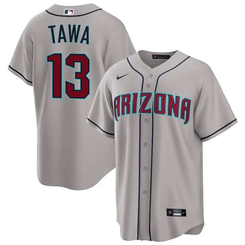 Tim Tawa Men's Nike Gray Arizona Diamondbacks Road Custom Replica Jersey
