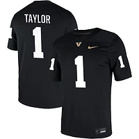 CJ Taylor Men's Nike Black Vanderbilt Commodores NIL Pick-A-Player Game Jersey